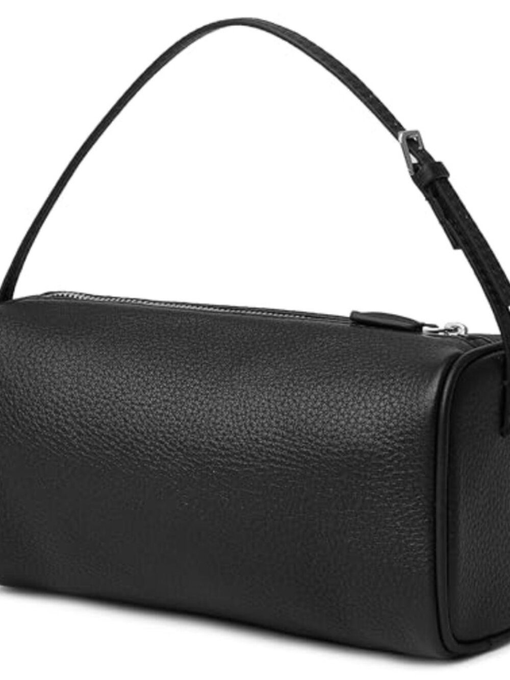 Genuine Leather Top Handle Barrel Purse Mini Crossbody Hobo Bag